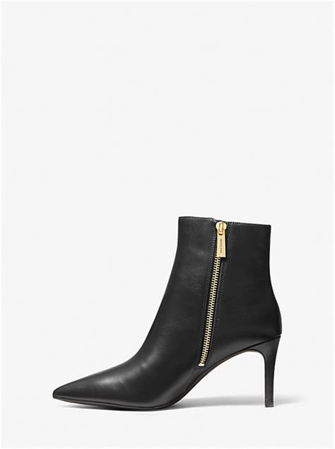 michael kors alana bootie|Alina Flex Leather and Logo Ankle Boot .